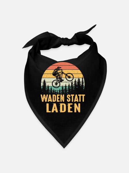 Waden statt laden - Bandana - Schwarz