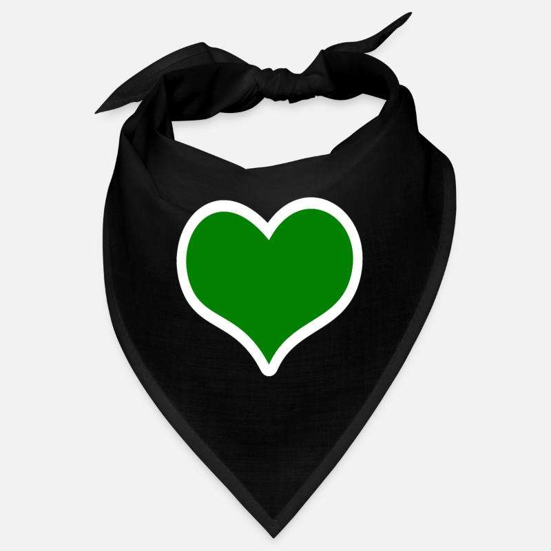 Green heart Bandana