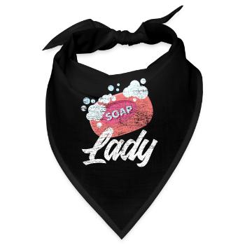 Seife machen Frau - Bandana - Schwarz - Vorne