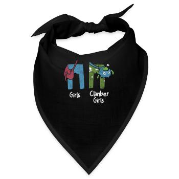 Klettern Girl - Bandana - Schwarz - Vorne