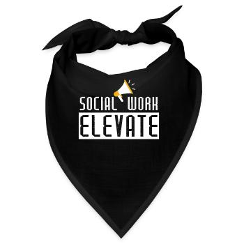 Soziale Arbeit Elevate - Bandana - Schwarz - Vorne