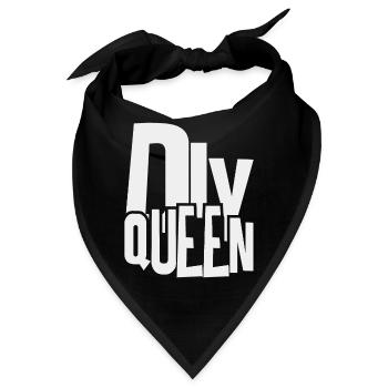 do it yourself queen - Handwerker Königin - Bandana - Schwarz - Vorne