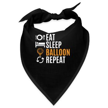 Heißluftballon - Bandana - Schwarz - Vorne