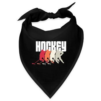 hockey feldhockey hockeyschläger sport eishockey - Bandana - Schwarz - Vorne