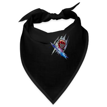 Kampfhandschuh Kunst - Bandana - Schwarz - Vorne