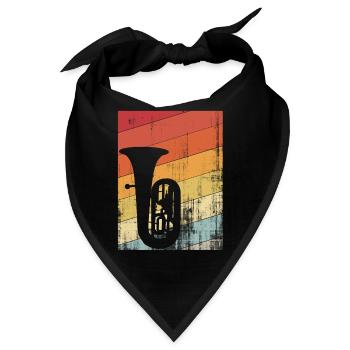 Tuba-Instrument - Bandana - Schwarz - Vorne