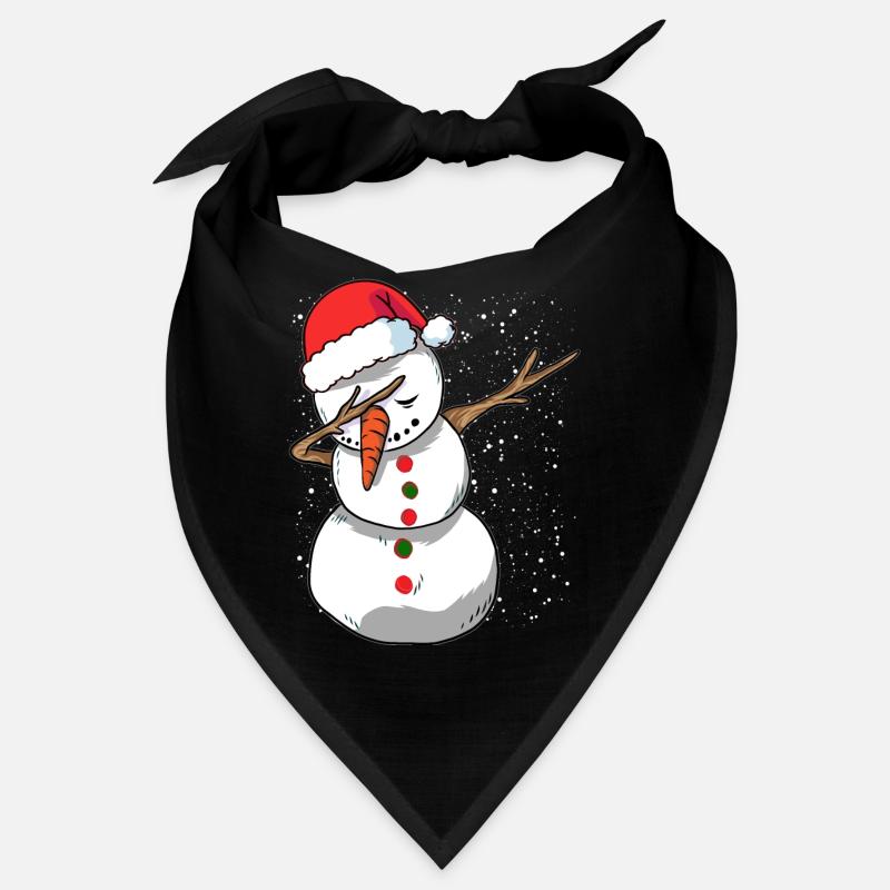 Dabbing Snowman Santa Christmas Bandana