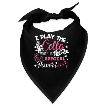 Cello Ich spiele das Cello - Bandana - Schwarz - Vorne