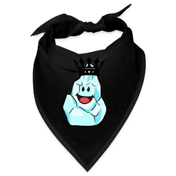 König Winter Krone Fantasy Märchen Fabel Frost - Bandana - Schwarz - Vorne