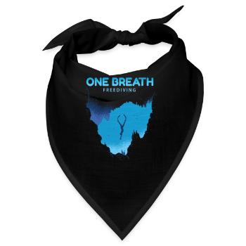 One Breath Freediving Gerätetauchen Apnoe - Bandana - Schwarz - Vorne