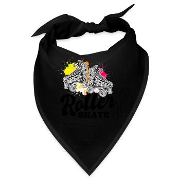 Rollschuhe - Bandana - Schwarz - Vorne