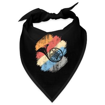 Waldhorn - Bandana - Schwarz - Vorne