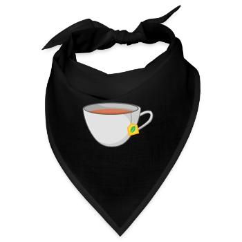 Tee - Bandana - Schwarz - Vorne