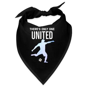 Manchester, Großbritannien, Manchester, United - Bandana - Schwarz - Vorne