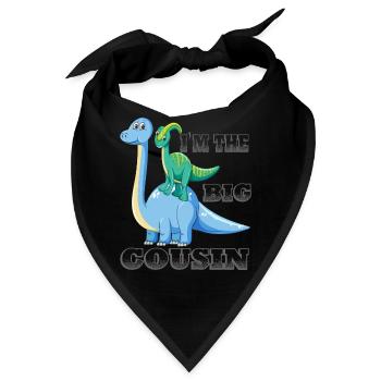 Ich bin das große Cousin-Geschenk - Bandana - Schwarz - Vorne
