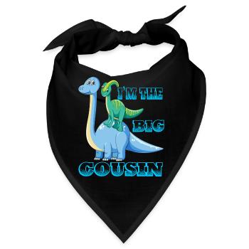 Ich bin das große Cousin-Geschenk - Bandana - Schwarz - Vorne