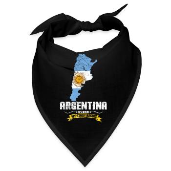 Argentinien - Bandana - Schwarz - Vorne