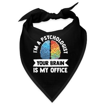 Psychologe - Bandana - Schwarz - Vorne