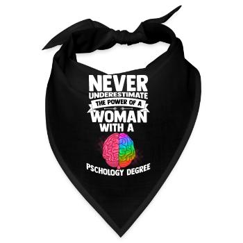 Psychologie Frau Anthropologie Freud Therapeut - Bandana - Schwarz - Vorne