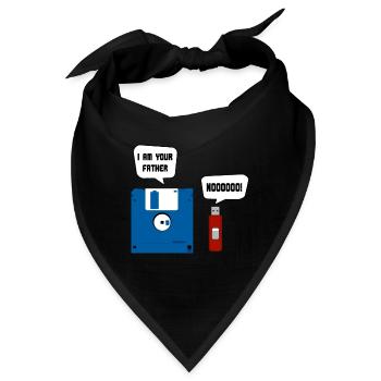 Lustige Diskette USB Stick - I Am Your Father - Bandana - Schwarz - Vorne