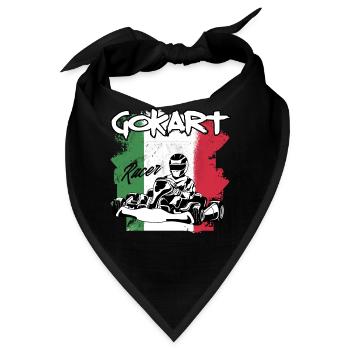 gokart italia - Bandana - Schwarz - Vorne