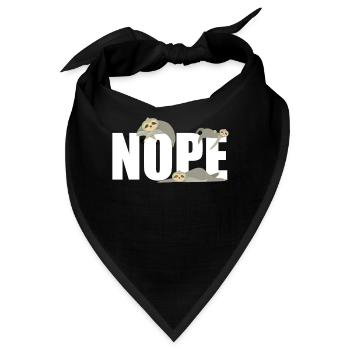 Lustiges Faultier Liebhaber Faultiere Geschenk - Bandana - Schwarz - Vorne