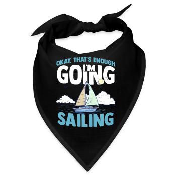 Segeln Segelboot Regatta Jolle Nautik Katamaran - Bandana - Schwarz - Vorne