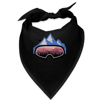 Ski Snowboard Apres Ski Spruch Vintage Geschenk - Bandana - Schwarz - Vorne