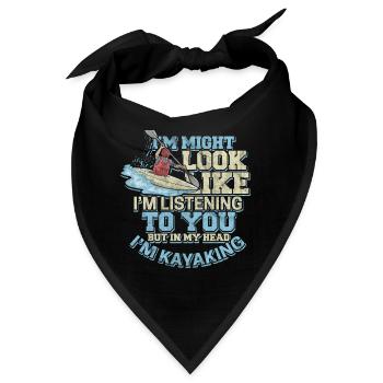Kajak Wildwasser Rudern Wildwasser Radtring Boot - Bandana - Schwarz - Vorne