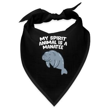 Seekühe Sind Meine Lieblingstiere - Bandana - Schwarz - Vorne