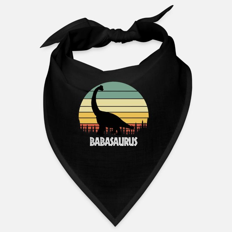 BABASAURUS BABA SAURUS BABA DINOSAUR - Bandana - Schwarz