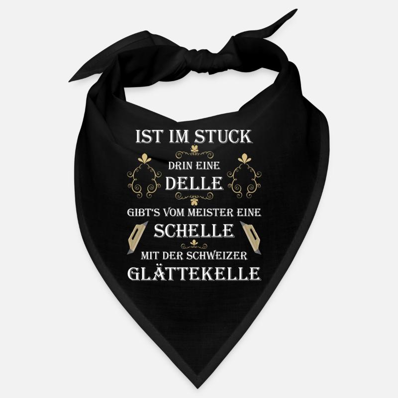 Stuckateur Gipser lustiges Spruch Design Bandana