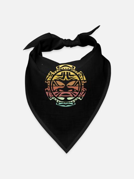 Maori sun tattoo - Bandana - black - Front