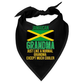 Muttertag der jamaikanischen Oma - Bandana - Schwarz - Vorne