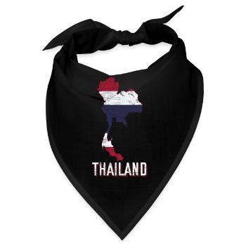Thailand Fan - Bandana - Schwarz - Vorne
