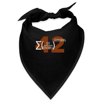 42 ist die Antwort Answer - Bandana - Schwarz - Vorne