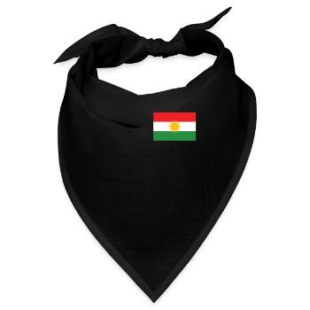 Kurdistan Flagge Fahne Sonne Kurden Kurde Kurdin - Bandana - Schwarz - Vorne