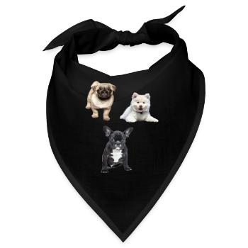 Welpe - Bandana - Schwarz - Vorne