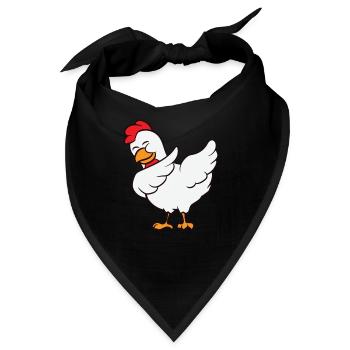 Dabbing Huhn Kinder Hühnerzucht Farmer Dabbing - Bandana - Schwarz - Vorne