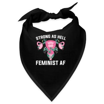 Feminismus Frauenpower Feminist - Bandana - Schwarz - Vorne