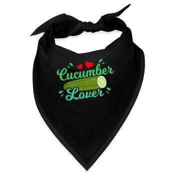 Gurke - Bandana - Schwarz - Vorne