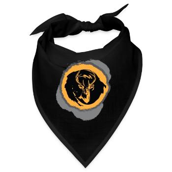 Hunter Jagen Jäger Hunting Rotwild Geweih Hirsch - Bandana - Schwarz - Vorne