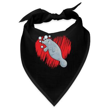 Seekuh Liebe Seekuh - Bandana - Schwarz - Vorne