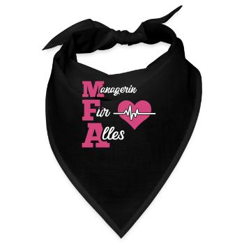 Arzthelferin, MFA, Medizinische Fachangestellte, - Bandana - Schwarz - Vorne