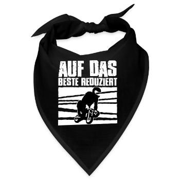 Pocket Bike reduziert Geschenkidee Motorrad Biker - Bandana - Schwarz - Vorne