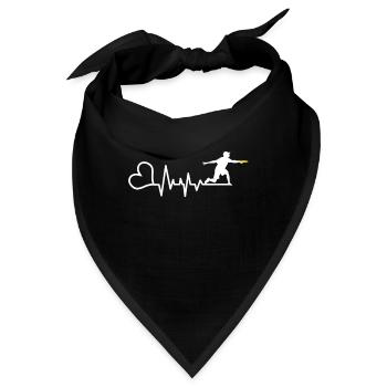 Frisbee - Bandana - Schwarz - Vorne