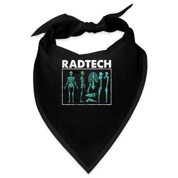 Skelett Röntgenstrahlen Knochen Radiologie - Bandana - Schwarz - Vorne