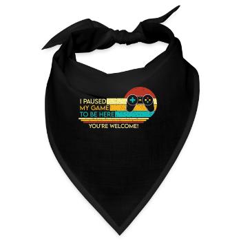 Gaming - Bandana - Schwarz - Vorne