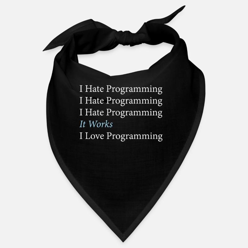 I Hate Programming Programmer Coding Bandana