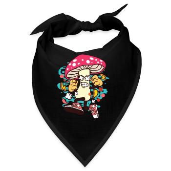 Pilz - Bandana - Schwarz - Vorne